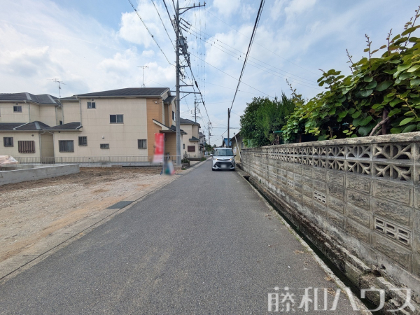 接道状況および現場風景　【春日井市上田楽町】
