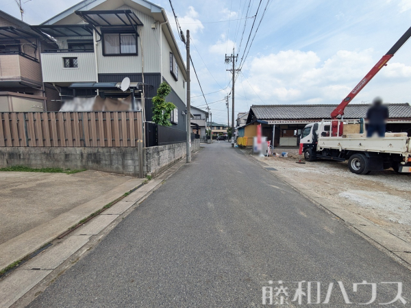 接道状況および現場風景　【春日井市上田楽町】