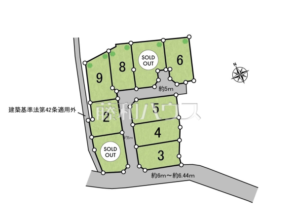 全体区画図　【八王子市上柚木】