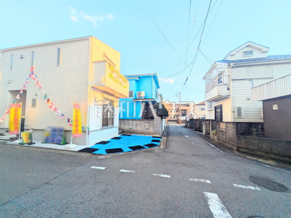 接道状況および現場風景　【八王子市大和田町１丁目】