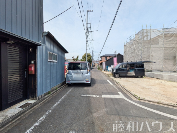 接道状況および現場風景　【名古屋市守山区鳥羽見１丁目】
