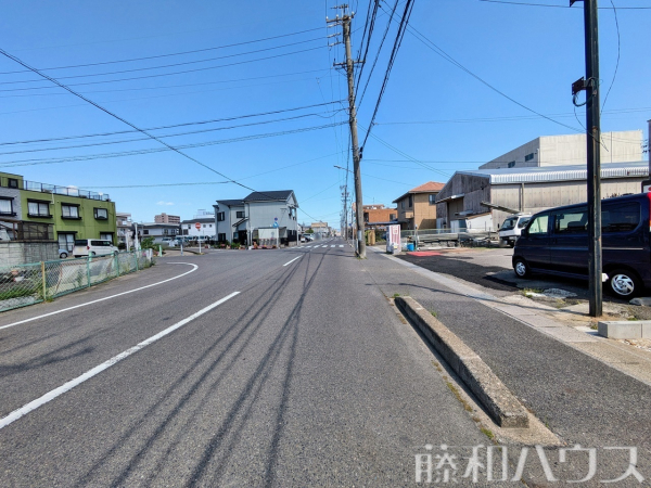 接道状況および現場風景　【春日井市中野町２丁目】