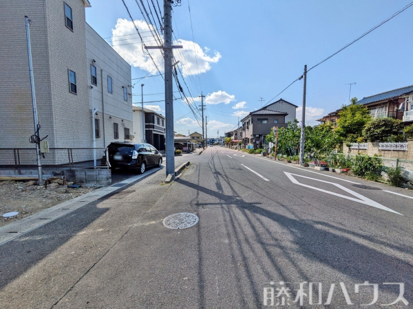 接道状況および現場風景　【春日井市中野町２丁目】