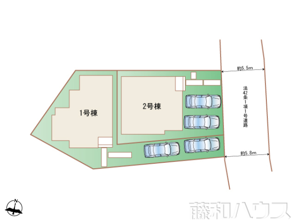 全体区画図　【名古屋市守山区大字中志段味字東荒古】