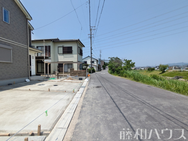 接道状況および現場風景　【名古屋市守山区大字中志段味字東荒古】