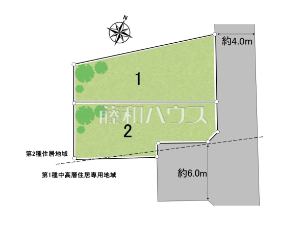 全体区画図　【新座市大和田５丁目】 