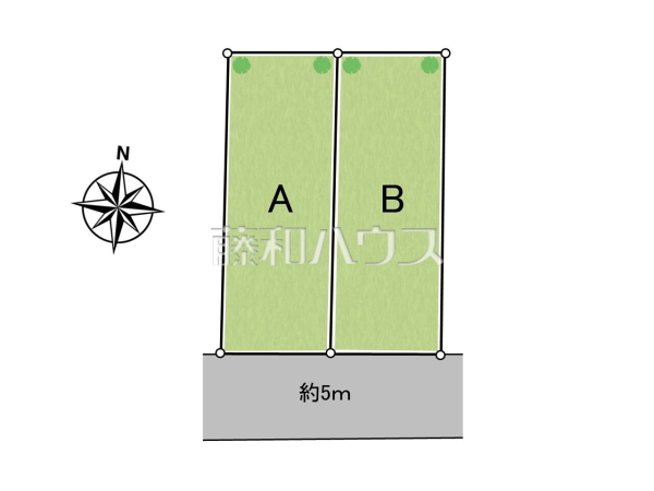 全体区画図　【東大和市向原５丁目】