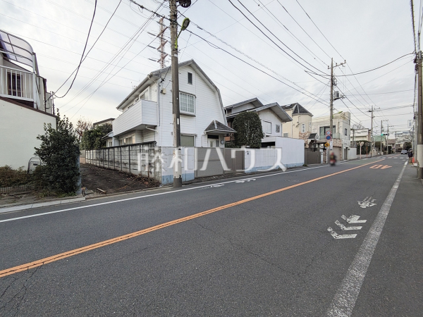 接道状況および現場風景　【世田谷区成城５丁目】