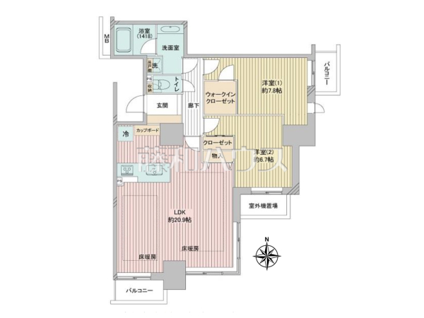 間取図　【パークシティ杉並セントラルタワー】