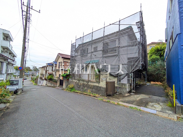 接道状況および現場風景　【八王子市長沼町】