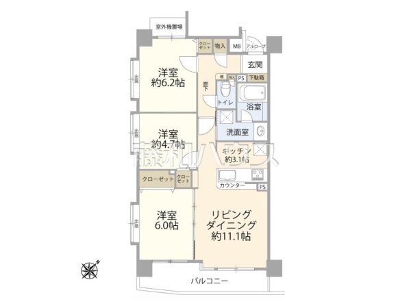 間取図　【ヴェラハイツ立川】