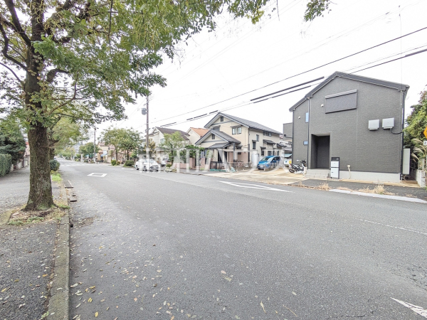 接道状況および現場風景　【八王子市清川町】