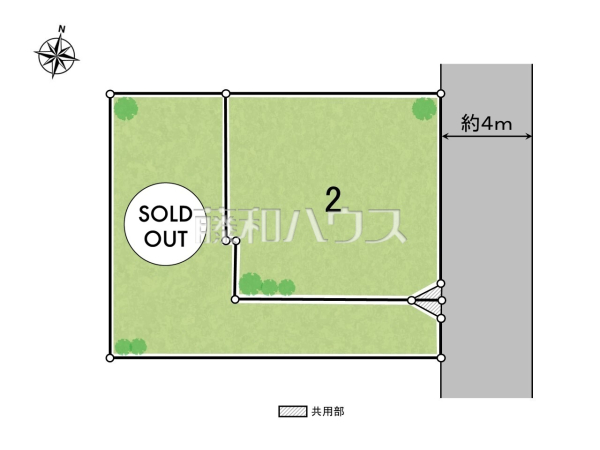 全体区画図　【所沢市大字下安松】 物件の事、諸費用の事など、小さな疑問もお気軽にご連絡・ご相談下さい。 