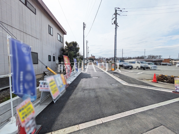 接道状況および現場風景　【東村山市青葉町１丁目】