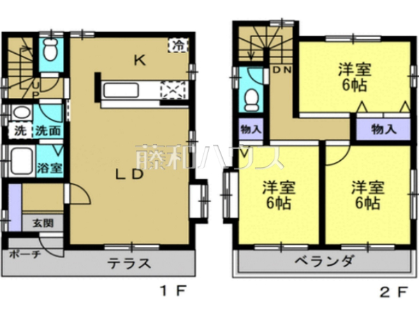 間取図　【国分寺市高木町３丁目】対面式のカウンターキッチンは、いつでもご家族を感じられる空間作りの重要ポイントになりそうです　