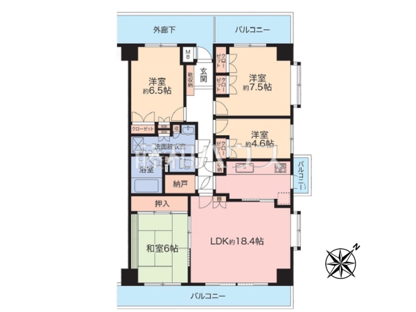 間取図　【八王子市北野台パークホームズ】