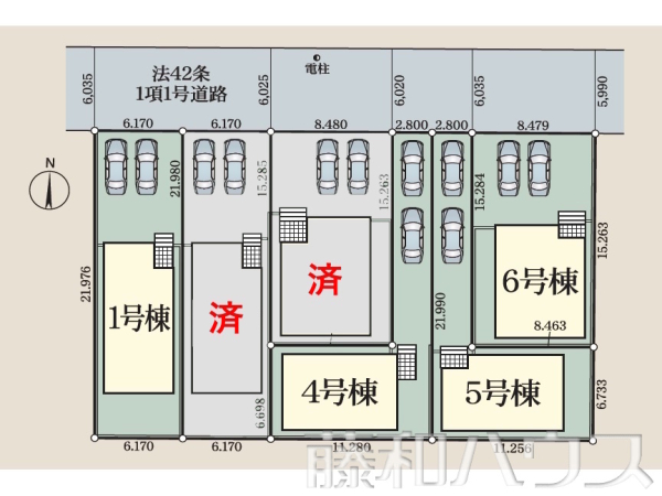 全体区画図　【春日井市柏原町１丁目】