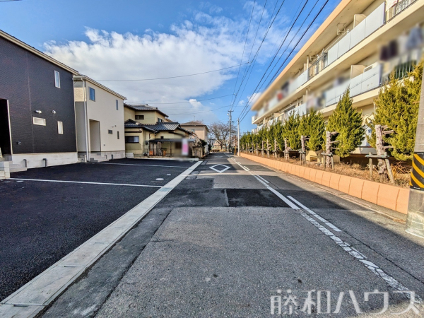 接道状況および現場風景　【春日井市柏原町１丁目】