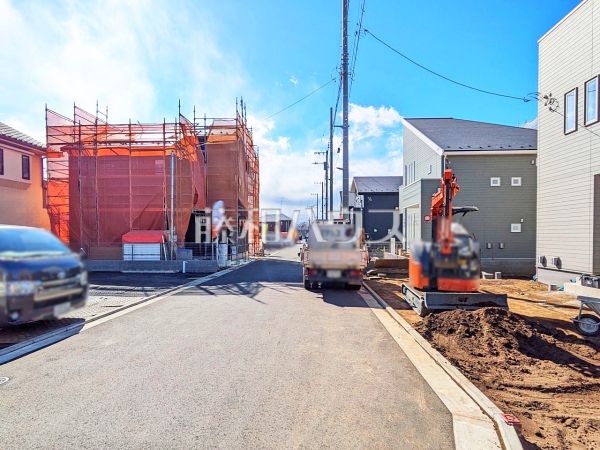 接道状況および現場風景　【立川市西砂町１丁目】