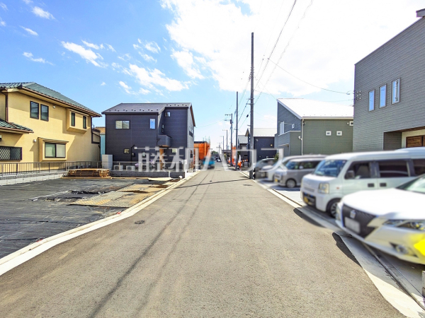 接道状況および現場風景　【立川市西砂町１丁目】