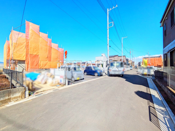 接道状況および現場風景　【立川市西砂町１丁目】