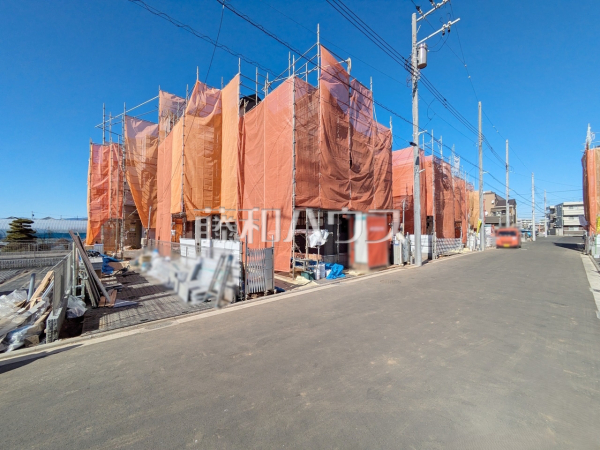 外観　【立川市西砂町１丁目】 誠心誠意、建築中！物件の内部構造などは今しか見ることができません。是非ご見学のお問合せをお待ちしております！ 