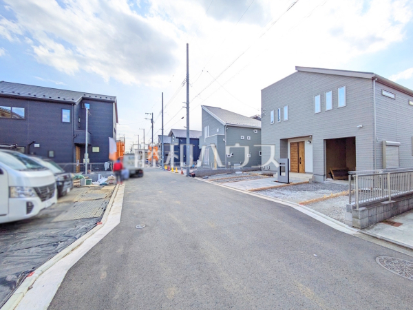 接道状況および現場風景　【立川市西砂町１丁目】