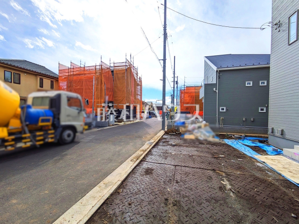 接道状況および現場風景　【立川市西砂町１丁目】