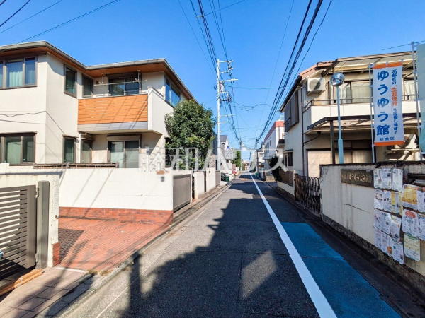 接道状況および現場風景　【杉並区宮前５丁目】