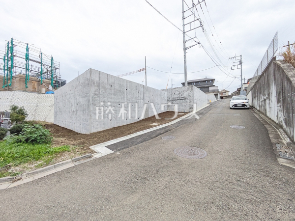 接道状況および現場風景　【八王子市小比企町】