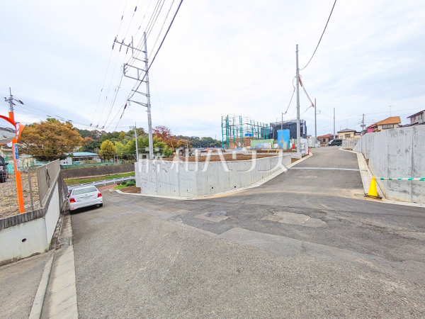 接道状況および現場風景　【八王子市小比企町】