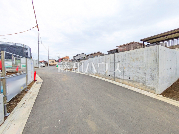 接道状況および現場風景　【八王子市小比企町】