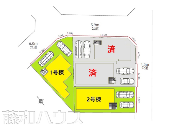 全体区画図　【名古屋市守山区永森町】