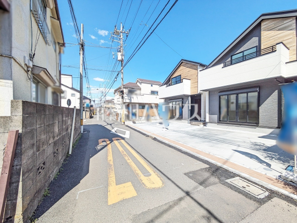 接道状況および現場風景　【国分寺市日吉町１丁目】