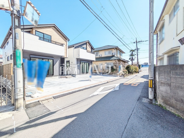 接道状況および現場風景　【国分寺市日吉町１丁目】