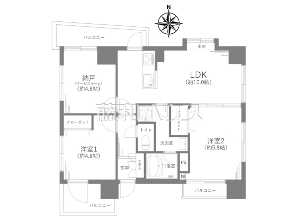 間取図　【ワイズユウラク西所沢】
