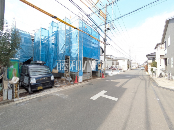接道状況および現場風景　【所沢市東所沢３丁目】