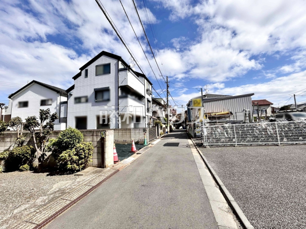 接道状況および現場風景　【練馬区上石神井１丁目】