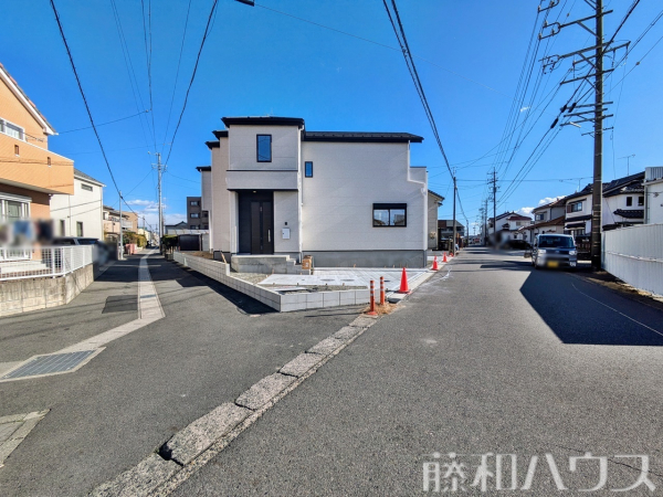 接道状況および現場風景　【春日井市六軒屋町字水附】