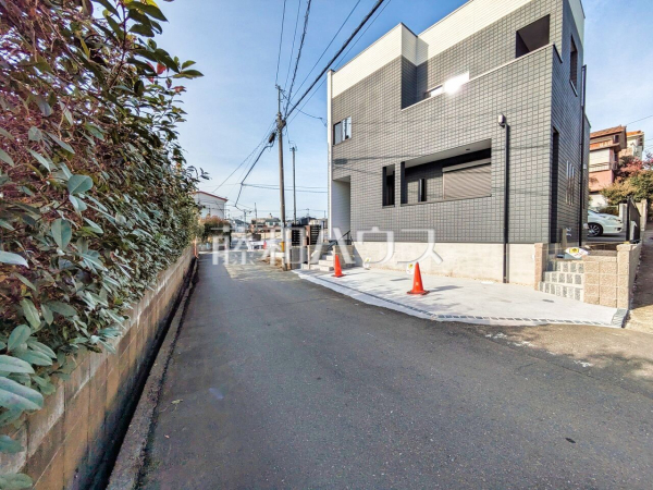 接道状況および現場風景　【所沢市若松町】