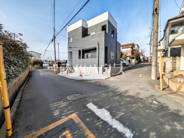 接道状況および現場風景　【所沢市若松町】