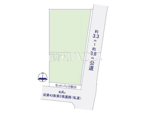 全体区画図　【福岡市早良区四箇１丁目】