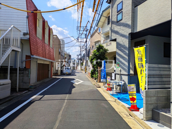 接道状況および現場風景　【中野区若宮２丁目】