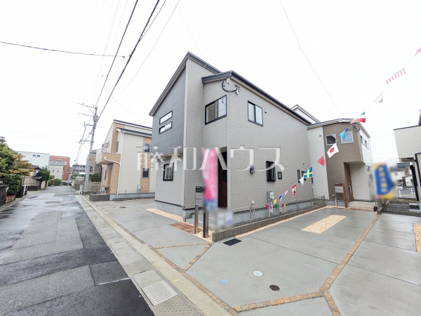 5号棟　接道状況および現場風景　【福岡市西区下山門２丁目】