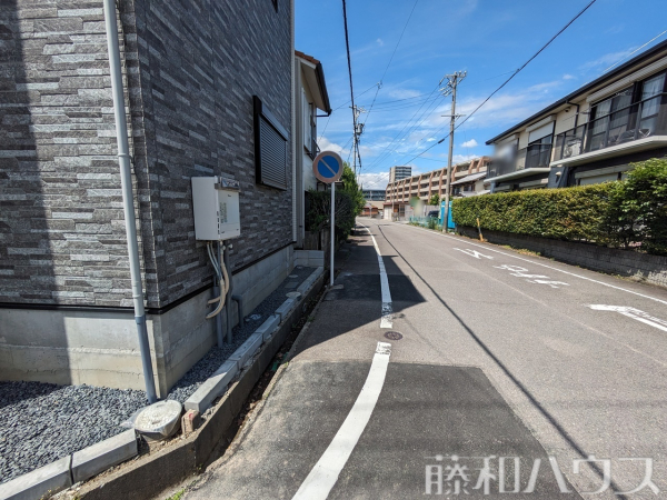 接道状況および現場風景　【春日井市貴船町】