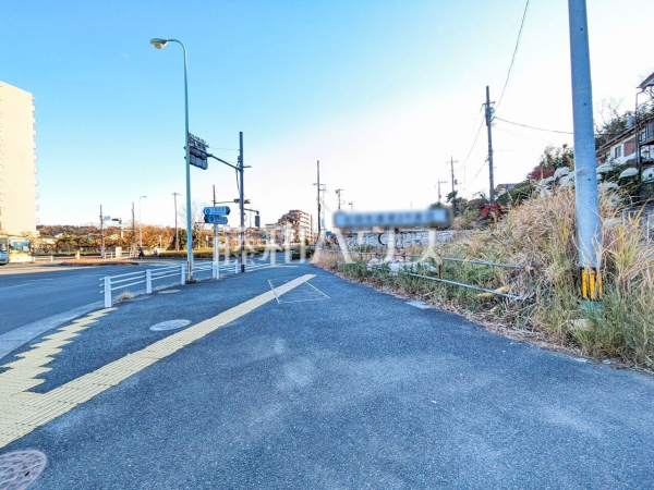 接道状況および現場風景　【日野市落川】