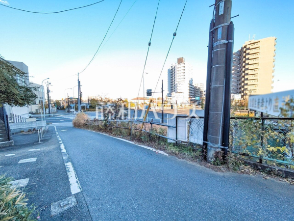 接道状況および現場風景　【日野市落川】