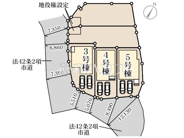 全体区画図　【福岡市博多区浦田１丁目】
