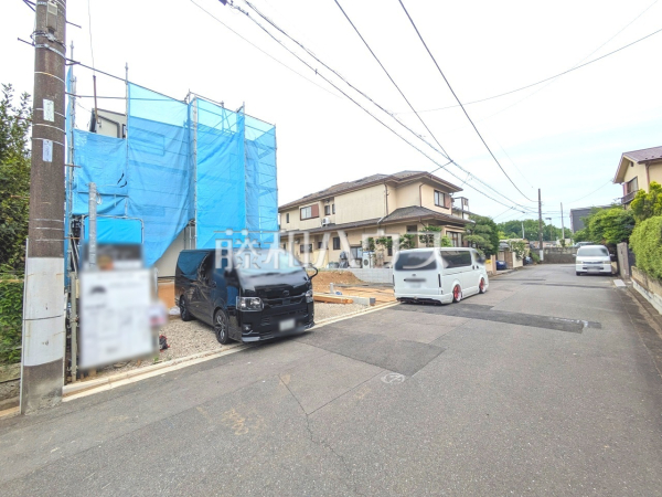 接道状況および現場風景　【所沢市大字下安松】