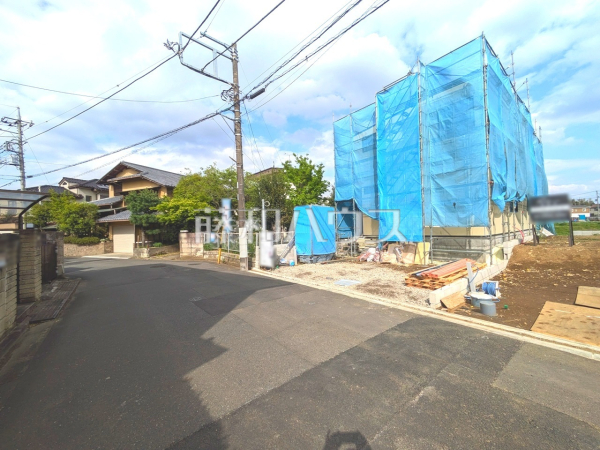 接道状況および現場風景　【所沢市大字下安松】